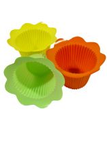 Topf Blüte Ø6,5cm x 8cm orange/gelb/grün 25St.