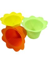 Topf Blüte Ø 9cm x 8cm orange/gelb/grün 25St.