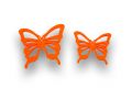 Schmetterling Filz Orange 12St.