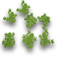 Frosch Filz Grün 24St.