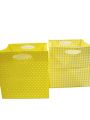 Plastiktasche 12x12cm 12St. gelb