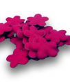 Filzblumen 4cm  fuchsia 24St