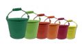 Eimer Ø8cm H7cm 12St. verschiedene Farben