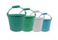 Eimer Ø10cm H8cm 10St. blau sort./weiß