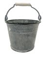 Eimer Ø12cm H10cm 8St. grau gewaschen