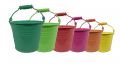 Eimer Ø12cm H10cm 8St. verschiedene Farben