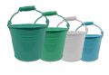 Eimer Ø14cm H12cm 6St. blau sort./weiß