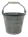 Eimer Ø14cm H12cm 6St. grau gewaschen