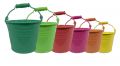 Eimer Ø14cm H12cm 6St. verschiedene Farben