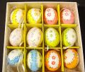 Ei 6cm 12St. sort. m.Blumen