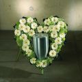 OASIS® Bioline® Deco Urnenherz 65 cm mit Aufsteller