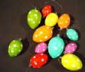 Eier Plastik sort. m.Punkten 12St