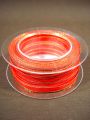 Geschenkband mit goldener Kante, 1cm 50m rot