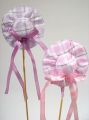 Hut Ø6,5cm a. Stab lila/pink 12St