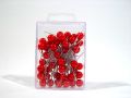 Perlkopfnadel Ø 10mm 60mm 50St rot