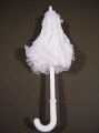 Dekoschirm Ø26cm Spitze weiß