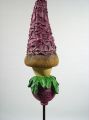 Feenkopf am Stab 45cm aubergine