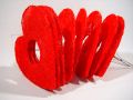 Sisalherzmanschette rot 20cm rot (8St.)