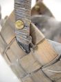 Spantasche mit Henkel grau 24/20cm (2St.)