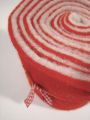 Filzband 200x15cm rot/weiß