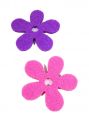 Filzblume 5cm 18St.  lila/lavendel