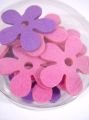 Filzblume 3cm 24St.  lila/lavendel