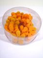 Filzblume 3cm 24St. orange/gelb