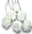 Foamrose Ø 6cm weiß 36St.