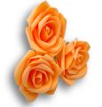 Foam Rose Ø8cm Hellpeach 24St
