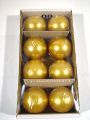 Kugelkerzen 60 mm 8St. gold