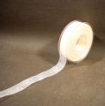 Organzaband mit Webkante, 2,5cm 50m creme