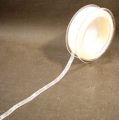 Organzaband mit Webkante, 0,7cm 50m creme 
