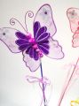 Schmetterling Organza am Stick 10x7cm 6St
