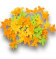 Schmetterling zum Streuen 3 Farben 72St.