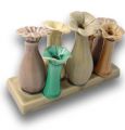 Keramikvase Flora 19x7cm Farbig