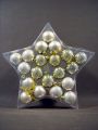 Weihnachtskugel Plastik 5cm champagner 20St.