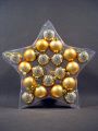 Weihnachtskugel Plastik 5cm gold 20St.