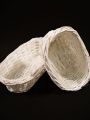 Brotkorb, ca. 30cm oval, weiß
