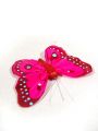 Schmetterlinge a. Draht 7cm 12St sort.