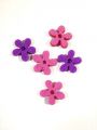 Filzblume 2cm 36St. lila/lavendel