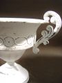 Pokal m. Henkel u. Sockelfuß Ø 20cm H19cm weiß
