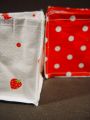 Pflanzenbox 12x12cm 6St. rot/weiß