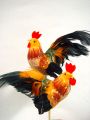 Hahn/Huhn am Stab 11cm/13cm 12St.