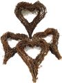 Zweigkranz in Herzform 20x25cm 4St. natur