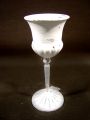 Pokal m. Stiel u. Fuß Ø 9,5cm H23cm weiß
