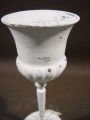 Pokal m. Stiel u. Fuß Ø 9,5cm H23cm weiß