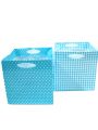 Plastiktasche 10,5x10,5cm 16St. blau 