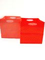 Plastiktasche 10,5x10,5cm 16St. rot