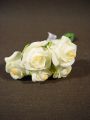 Foam Rose Ø 3,5cm hellgelb 30St