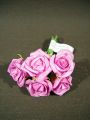 Foam Rose Ø 3,5cm pink-rosa 30St